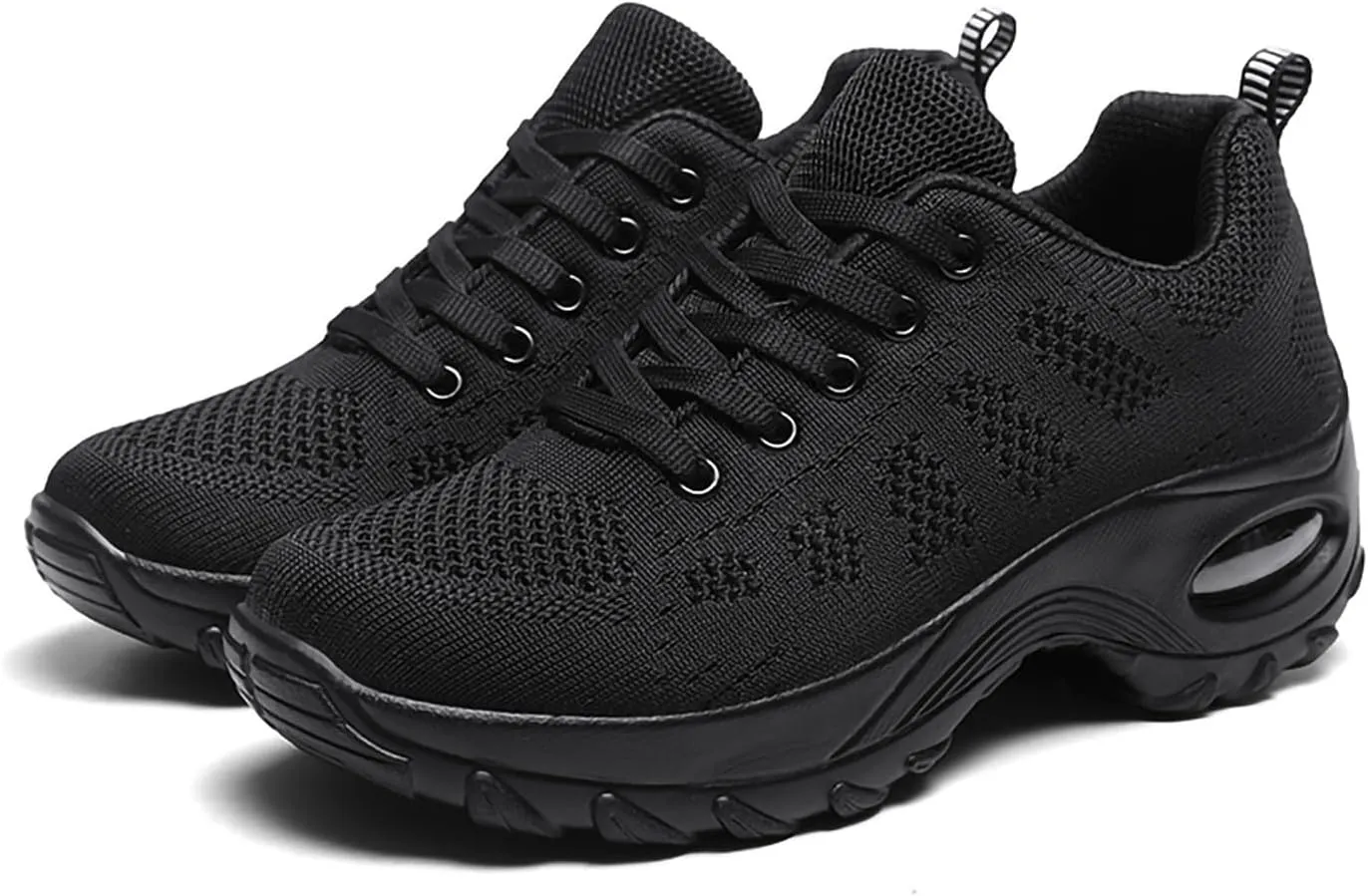 SWDZM Women Breathable Dance Sneakers Air Cushion Split Sole Athletic Dance Walking Shoes