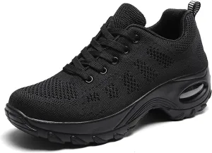 SWDZM Women Breathable Dance Sneakers Air Cushion Split Sole Athletic Dance Walking Shoes