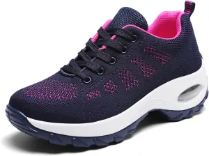 SWDZM Women Breathable Dance Sneakers Air Cushion Split Sole Athletic Dance Walking Shoes