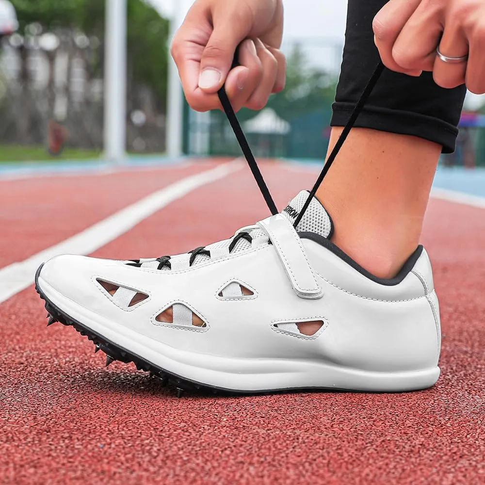 THESTRON New Track Spikes Shoes Men Women Kids Track and Fields Sneakers Athletics Spikes Sprint Shoes Professional Track Running Racing Shoes Youth Jumping Sneakers with Spikes