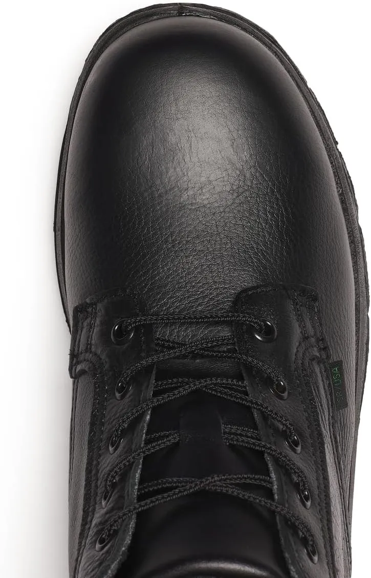 Thorogood Soft Streets Chukka Boots for Men - Premium Black Leather with Comfort Insole and Slip-Resistant Outsole; Berry Compliant and Postal Certified