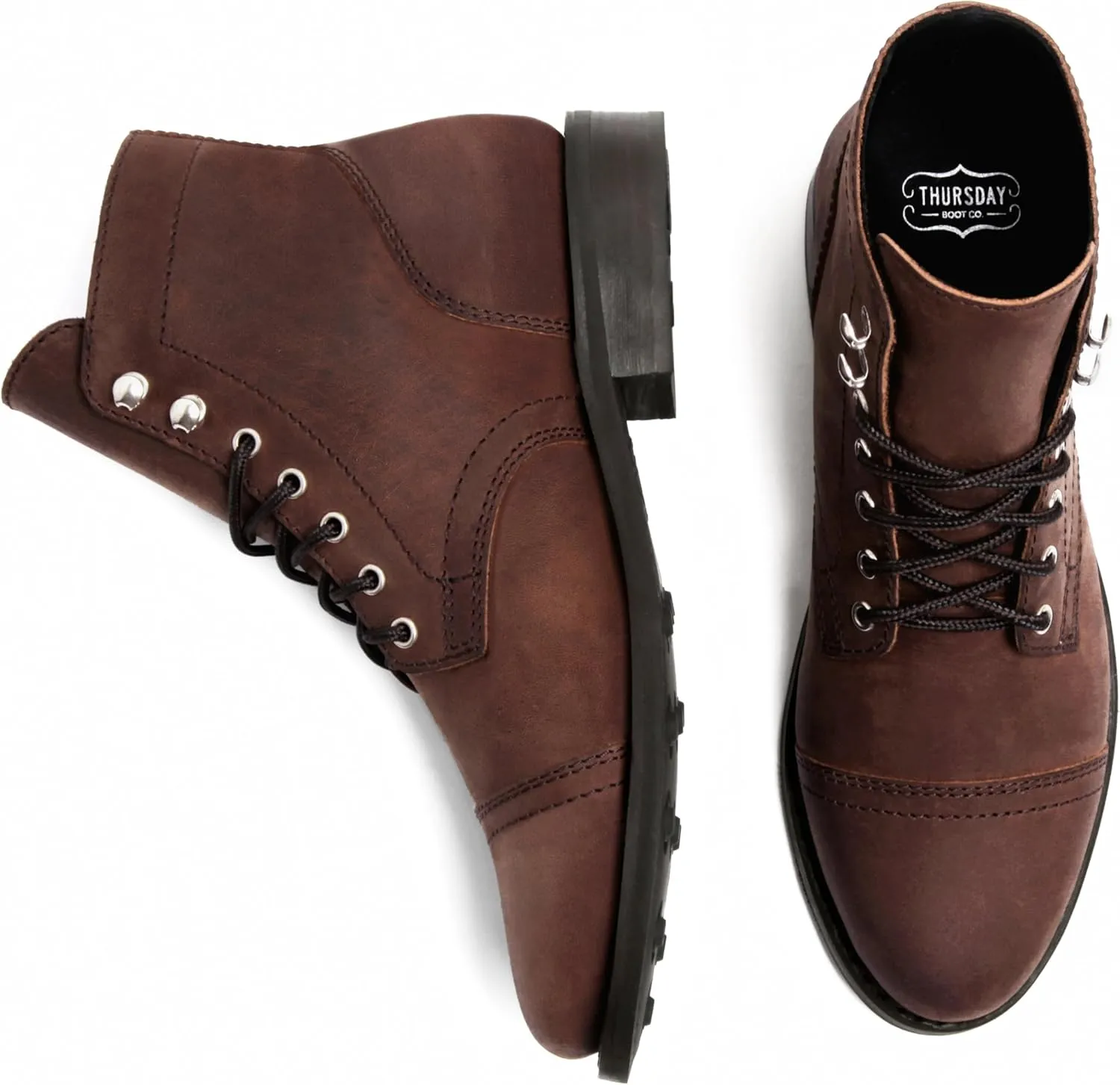 Thursday Boot Company Women's Captain Cap Toe Ankle Boots