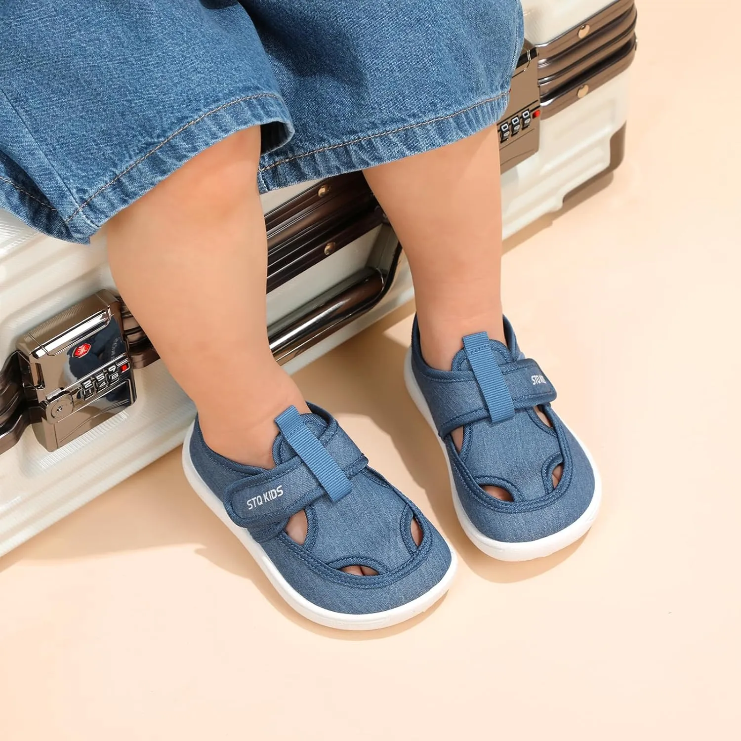 Toddler Wide Toe Box Water Shoes: Boys Girls Zero Drop Beach Sandals Summer Kids Barefoot Swim Pool Shoe