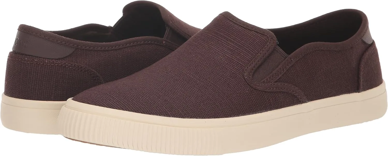 TOMS Mens Baja Slip On Sneakers Shoes Casual - Black