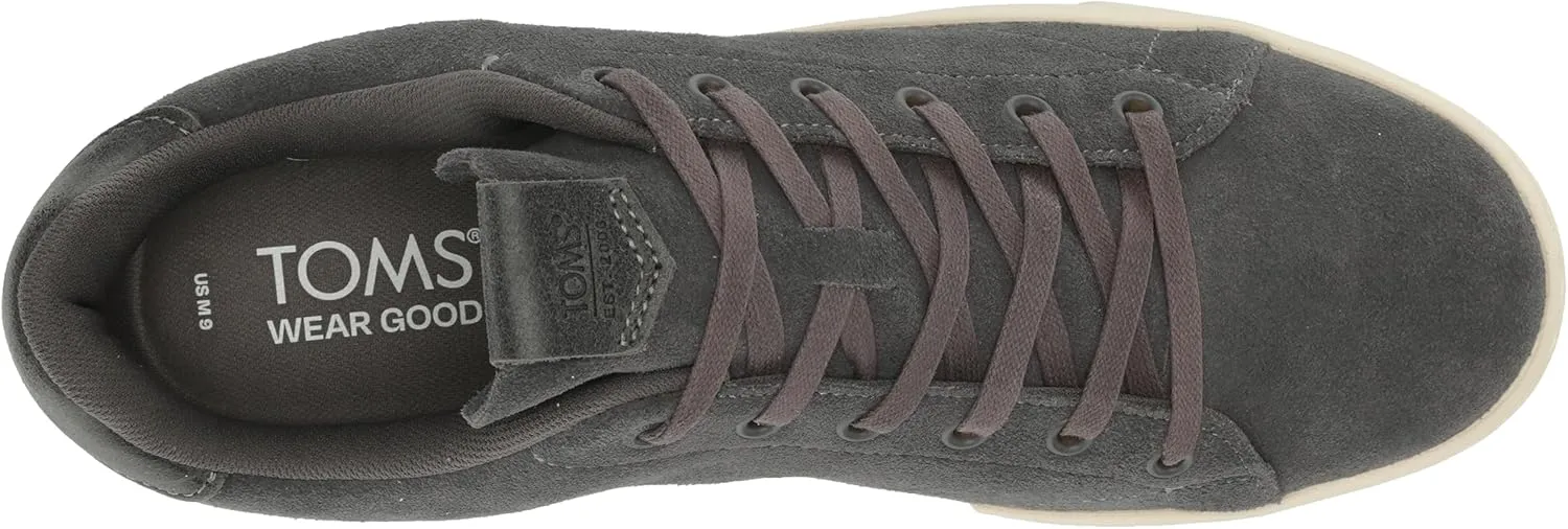 TOMS Mens Travel Lite Low Lace Up Sneakers Shoes Casual - Black