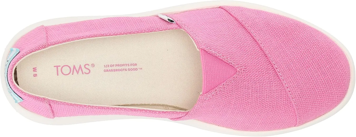 TOMS Womens Alpargata Mallow Platform Sneakers Shoes Casual - Off White