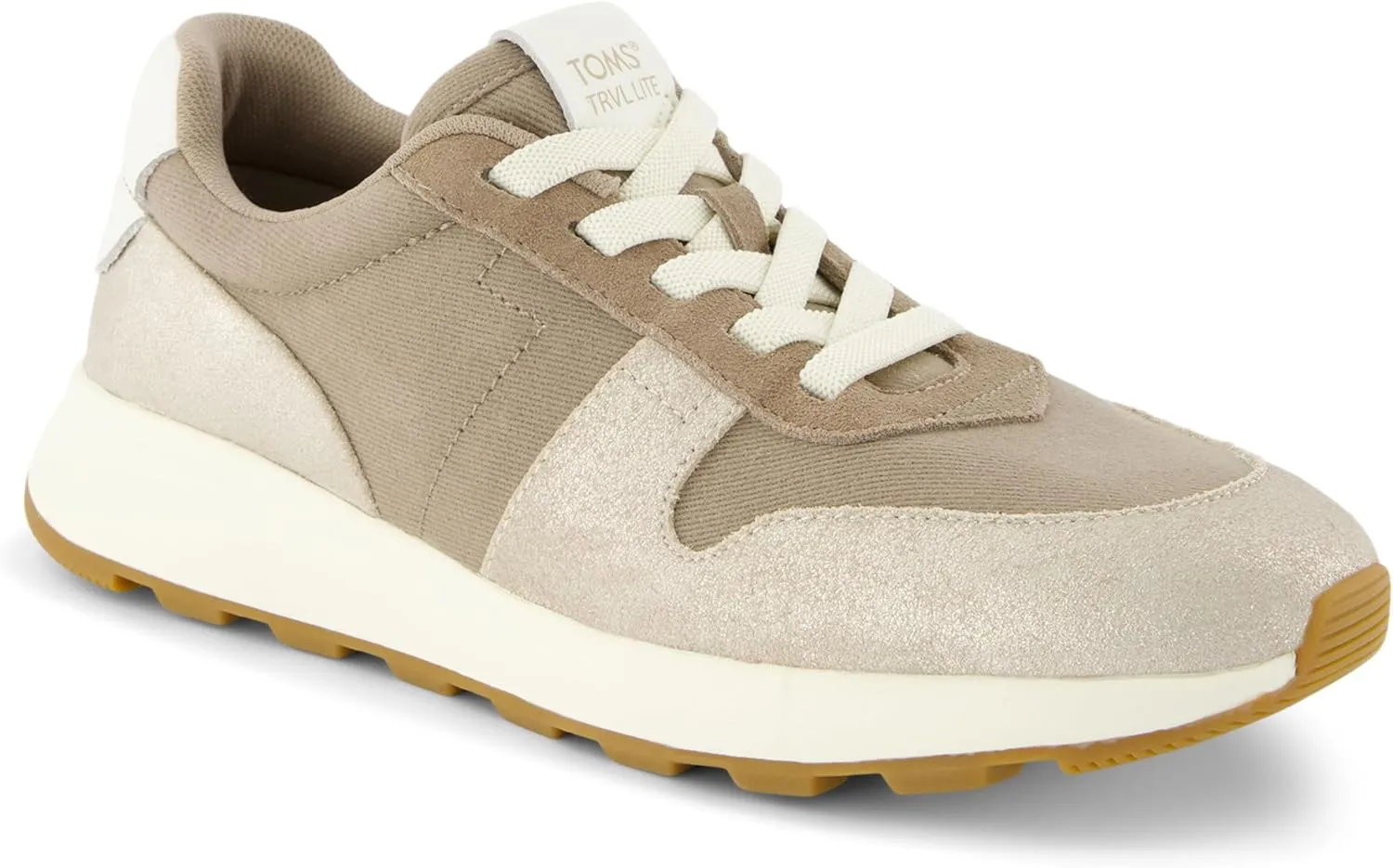 TOMS Womens Trvl Lite Retro Lace Up Sneakers Shoes Casual - Off White