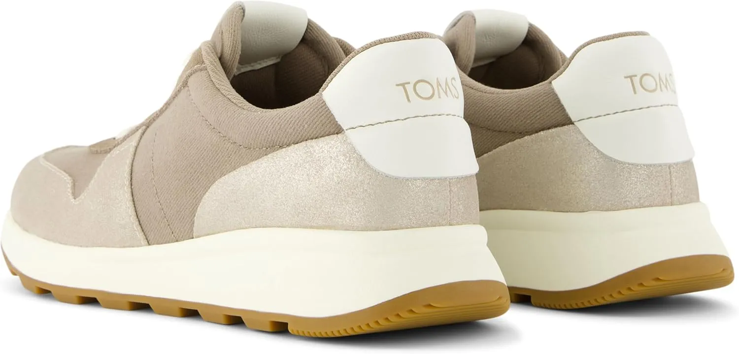 TOMS Womens Trvl Lite Retro Lace Up Sneakers Shoes Casual - Off White