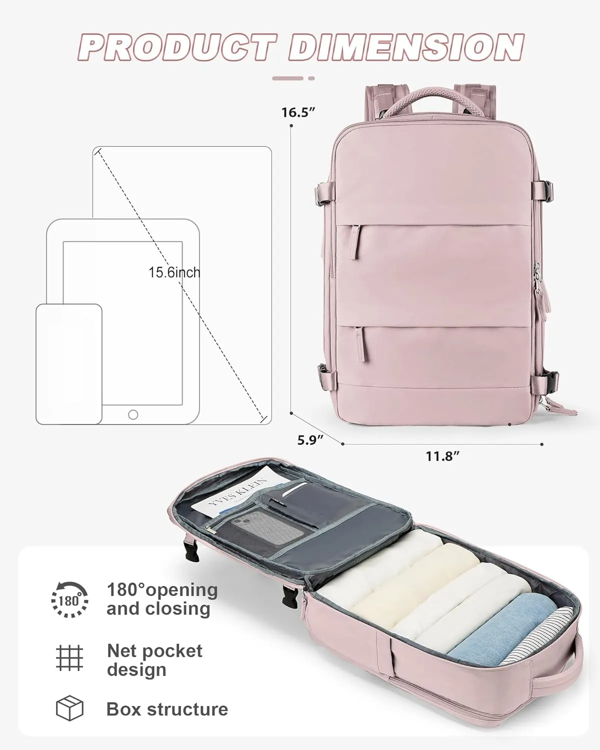 Travel Backpack Carry On Flight Approved Gym Backpack For Women Men Carry On Backpack For Airplanes Personal Item Travel Bag Laptop Backpack For Traveling On Airplane Travel Essentials
