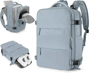Travel Backpack For Women Men Airline Approved Personal Item Bag For Airlines Carry On Backpack Flight Approved Waterproof Backpack For Traveling On Airplane College Laptop Backpack Travel Essentials