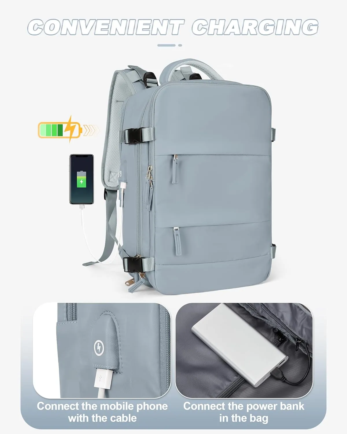 Travel Backpack For Women Men Airline Approved Personal Item Bag For Airlines Carry On Backpack Flight Approved Waterproof Backpack For Traveling On Airplane College Laptop Backpack Travel Essentials