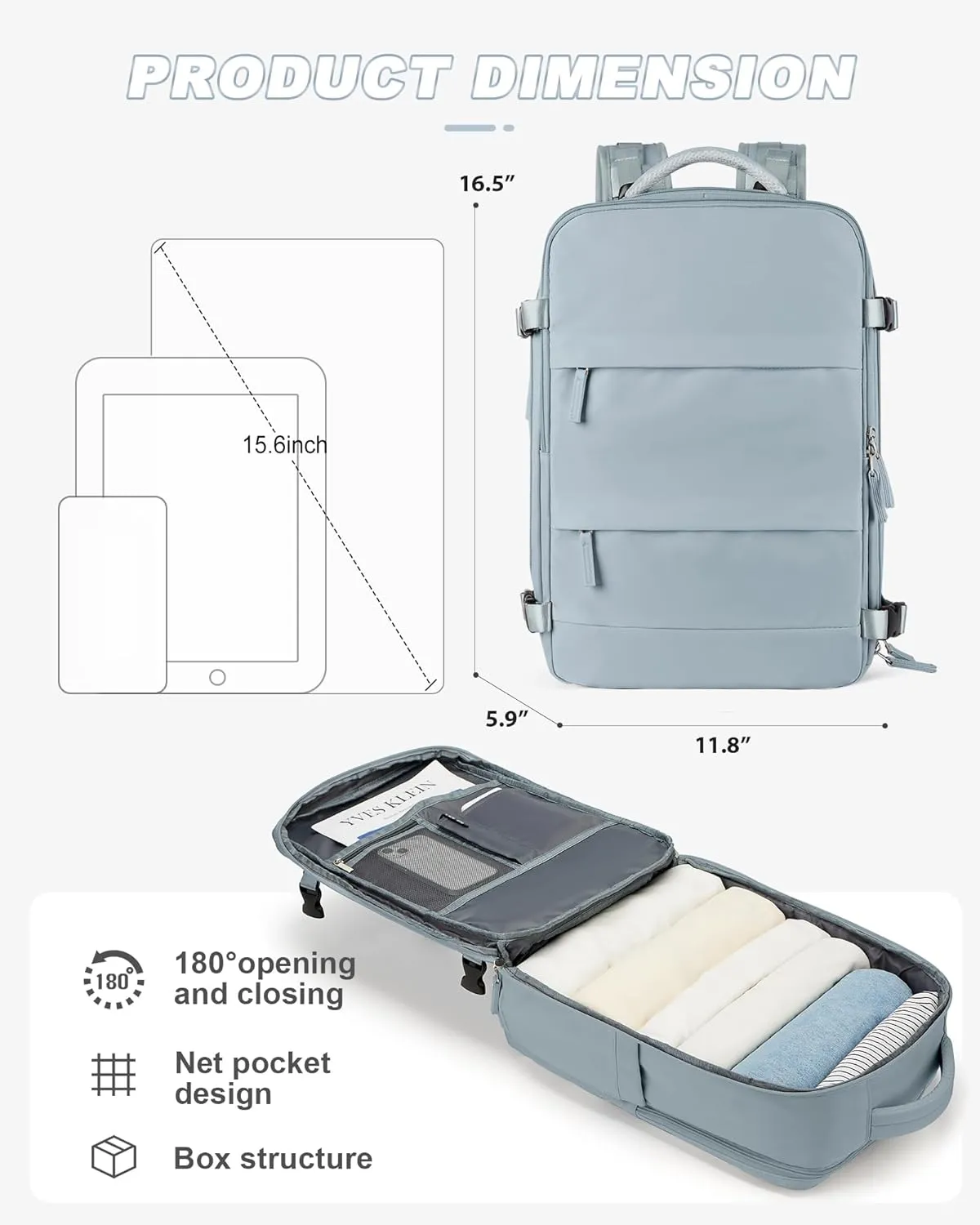 Travel Backpack For Women Men Airline Approved Personal Item Bag For Airlines Carry On Backpack Flight Approved Waterproof Backpack For Traveling On Airplane College Laptop Backpack Travel Essentials