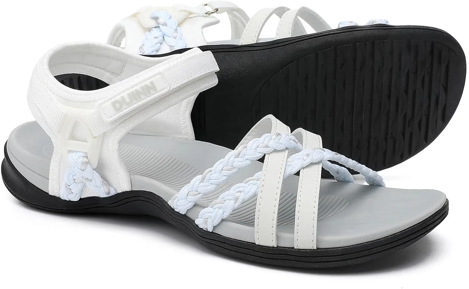 UBFEN Womens Hiking Sandals Sport Sandals Straps with Adjustable Hooks Arch Support Beach Vacation Casual Camping