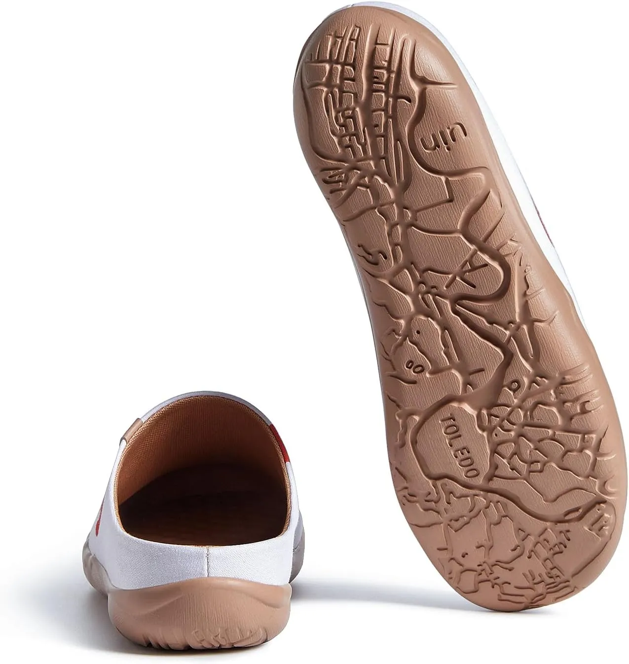 UIN Men's Mules Slipper Loafers Lightweight Mules Walking Casual Clogs Comfort Household Slip Ons Art Painted Travel Shoes Malaga Marine World