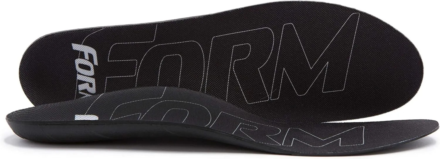 Ultra-Thin Plantar Fasciitis Insoles Designed for Comfort & Maximum Pain Relief, Ideal for Dress Shoes & Boots | Black (Men's 11-11.5, Women's 12.5)
