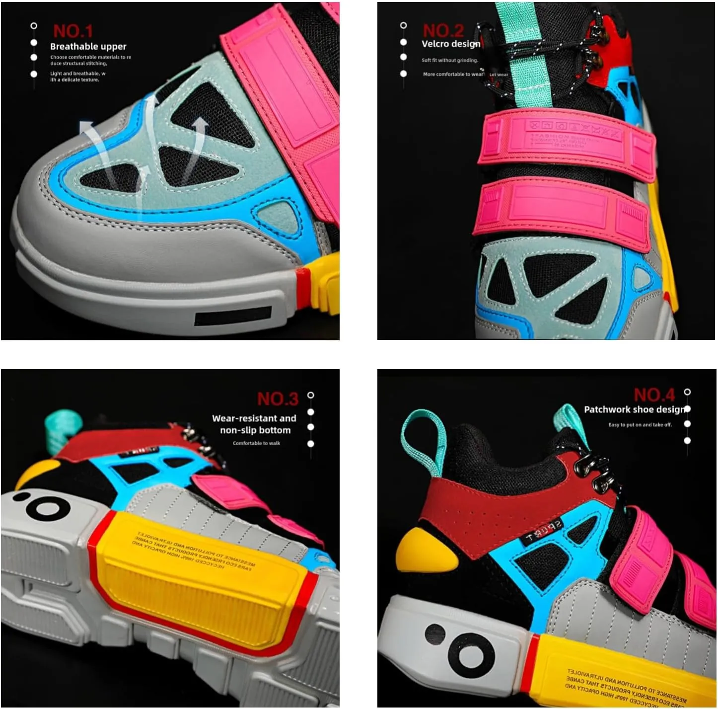 Unisex Platform Shoes Women’s Men’s Fashion Casual Chunky Sneakers Aesthetic Walking Dancing Jogging Couple Shoes