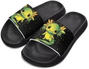 Unisex Slides for Girls Boys Comfortable Slippers Slides Non-slip Shower Shoes House Fashion Thick for Indoor & Outdoor Gifts