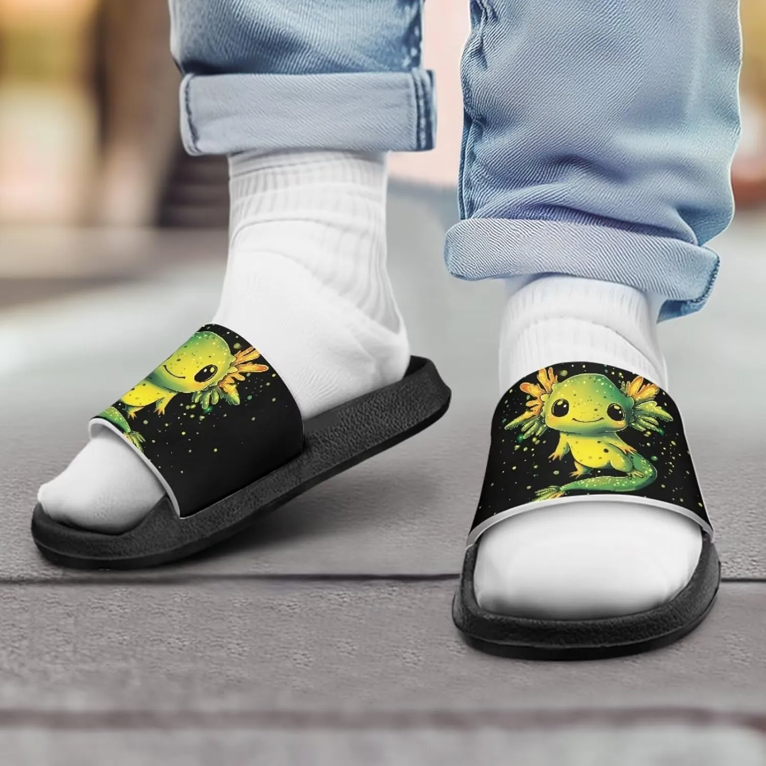 Unisex Slides for Girls Boys Comfortable Slippers Slides Non-slip Shower Shoes House Fashion Thick for Indoor & Outdoor Gifts