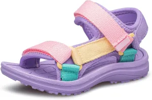 vibdiv Boys Girls Sandals Open-Toe Summer Outdoor Unisex Child Sport Sandals Athletic Lightweight(Toddler/Little Kid/Big Kid)