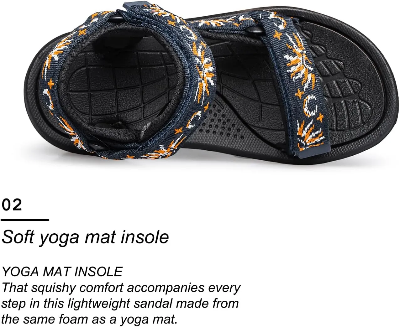 vibdiv Boys Girls Sandals Open-Toe Summer Outdoor Unisex Child Sport Sandals Athletic Lightweight(Toddler/Little Kid/Big Kid)