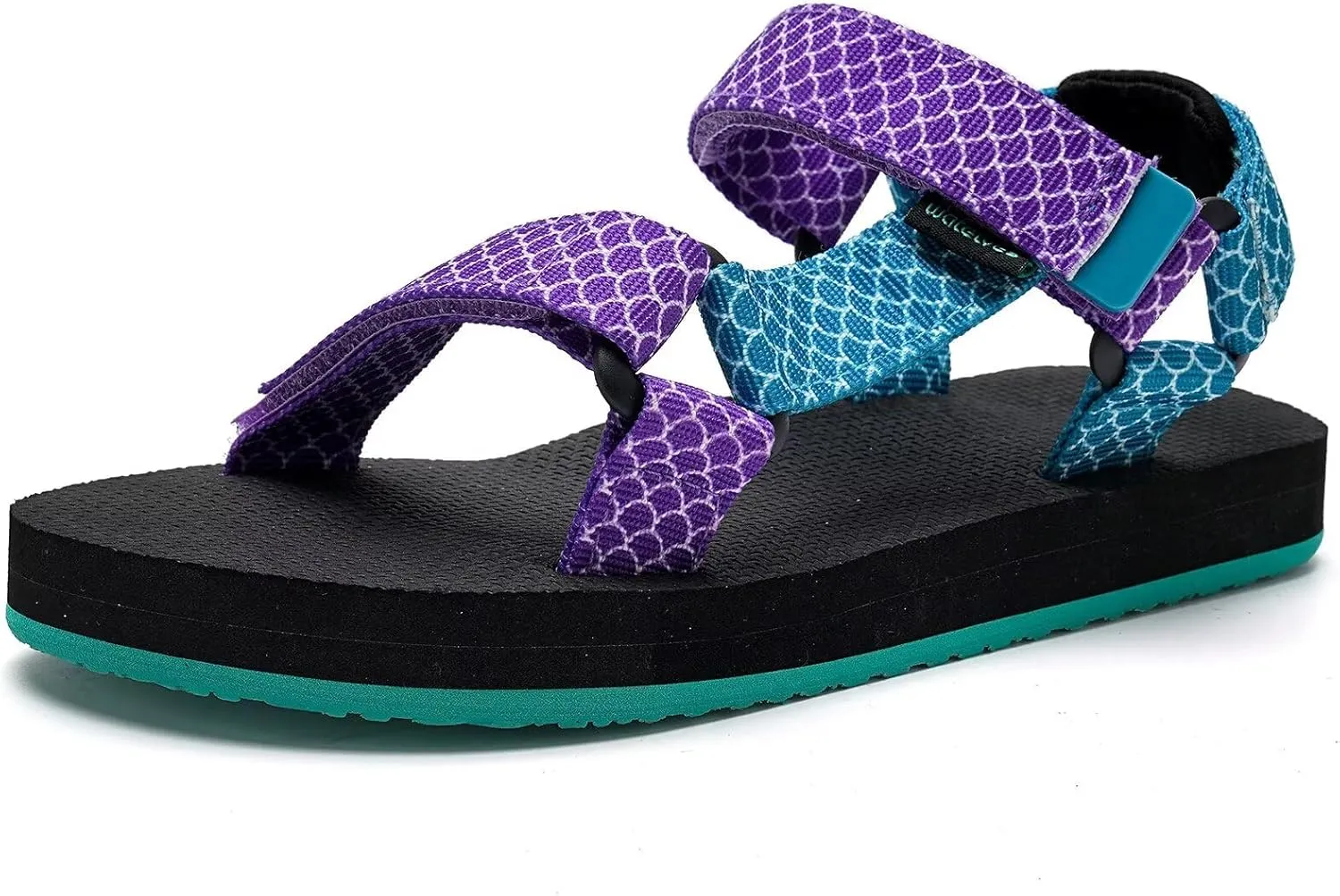 WateLves Kids Sandals Boys Girls Lightweight Non-slip Athletic Sandals with Adjustable Webbing for Hiking Walking Beach Water Sports