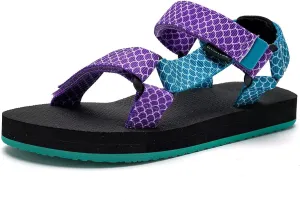 WateLves Kids Sandals Boys Girls Lightweight Non-slip Athletic Sandals with Adjustable Webbing for Hiking Walking Beach Water Sports