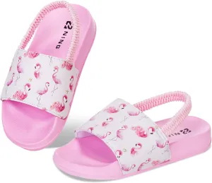 WateLves Toddler Boys Girls Slides Sandals for Swim Beach Kids Water Shoes Casual Slippers