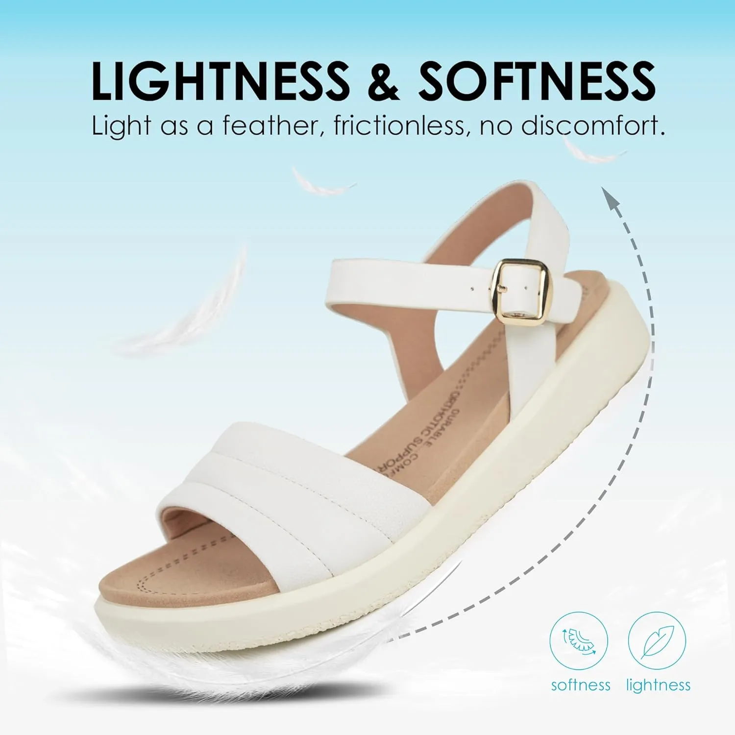 Women's Arch Support Orthopedic Walking Sandals - Comfortable Sandals
