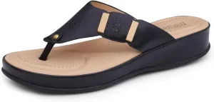 Women's Comfortable Memory Foam Thong Doctor Slippers/Flip-Flops| Fashionable Casual & Stylish| Lightweight & Breathable|Outdoor Synthetic Casual Chappals Sandals Ladies/Girls D-617
