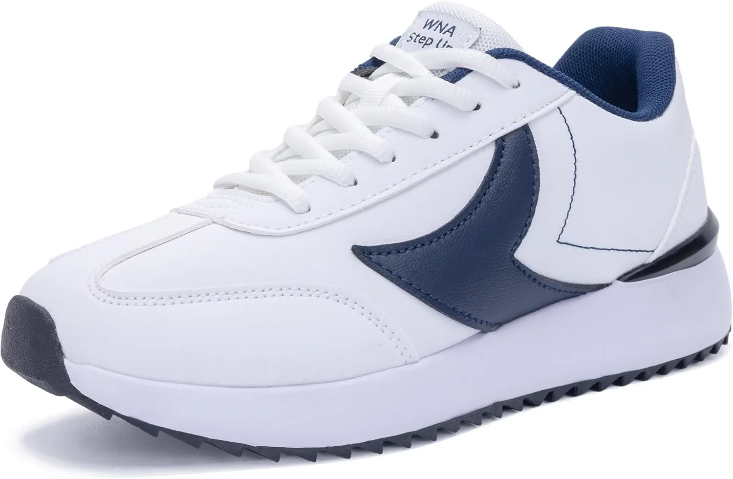 Women's Fashion Leather Sneakers LYNSS 1.0 Comfortable Walking Shoes Lace Up Casual Retro Classic Sneaker