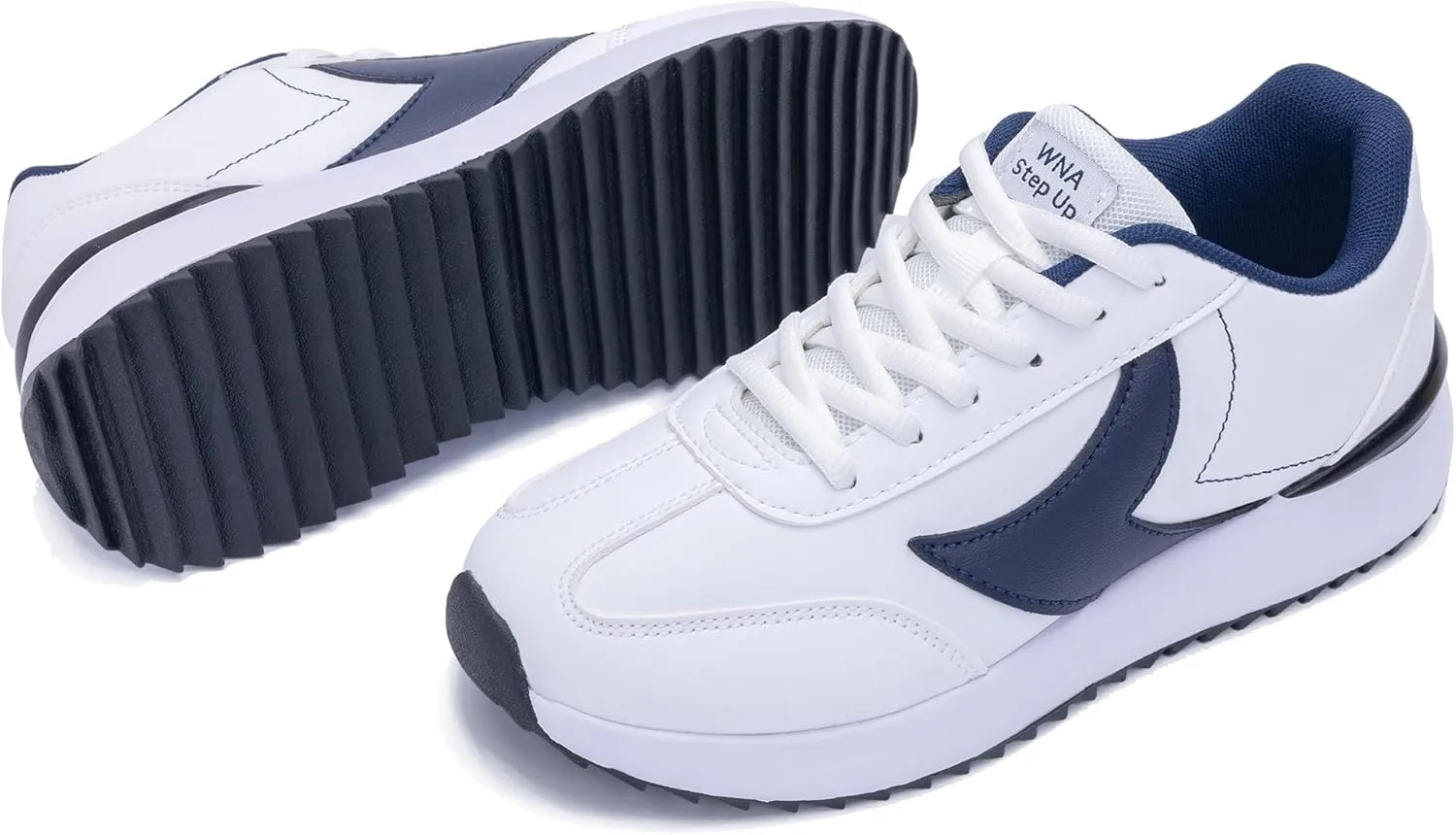 Women's Fashion Leather Sneakers LYNSS 1.0 Comfortable Walking Shoes Lace Up Casual Retro Classic Sneaker