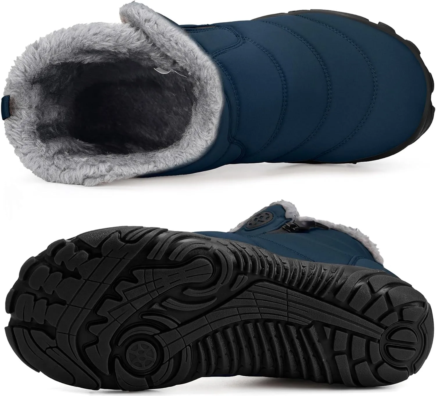 Womens Mens Barefoot Boots Shoes | Winter Snow Boots | Warm Ankle Booties | Zero Drop Sole | Wide Toe Box |