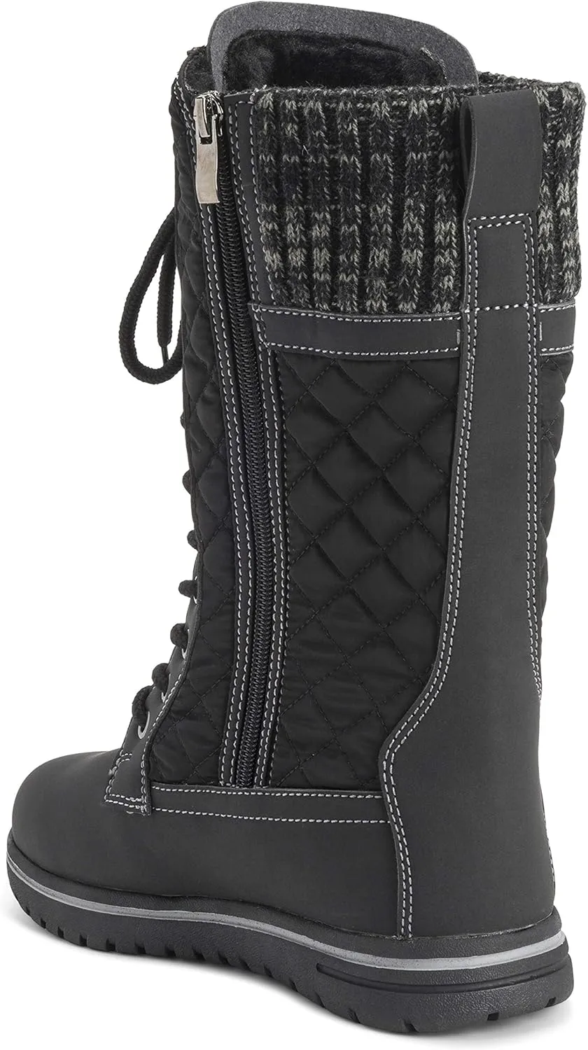 Womens Rain Thermal Warm Snow Winter Knee High Waterproof Boots