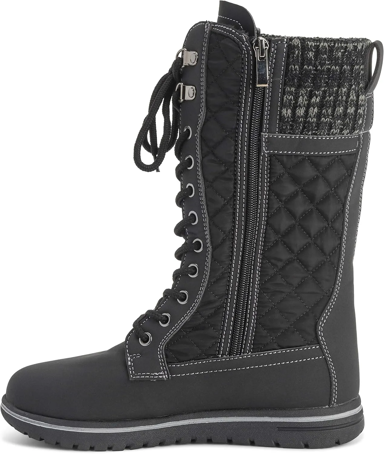 Womens Rain Thermal Warm Snow Winter Knee High Waterproof Boots