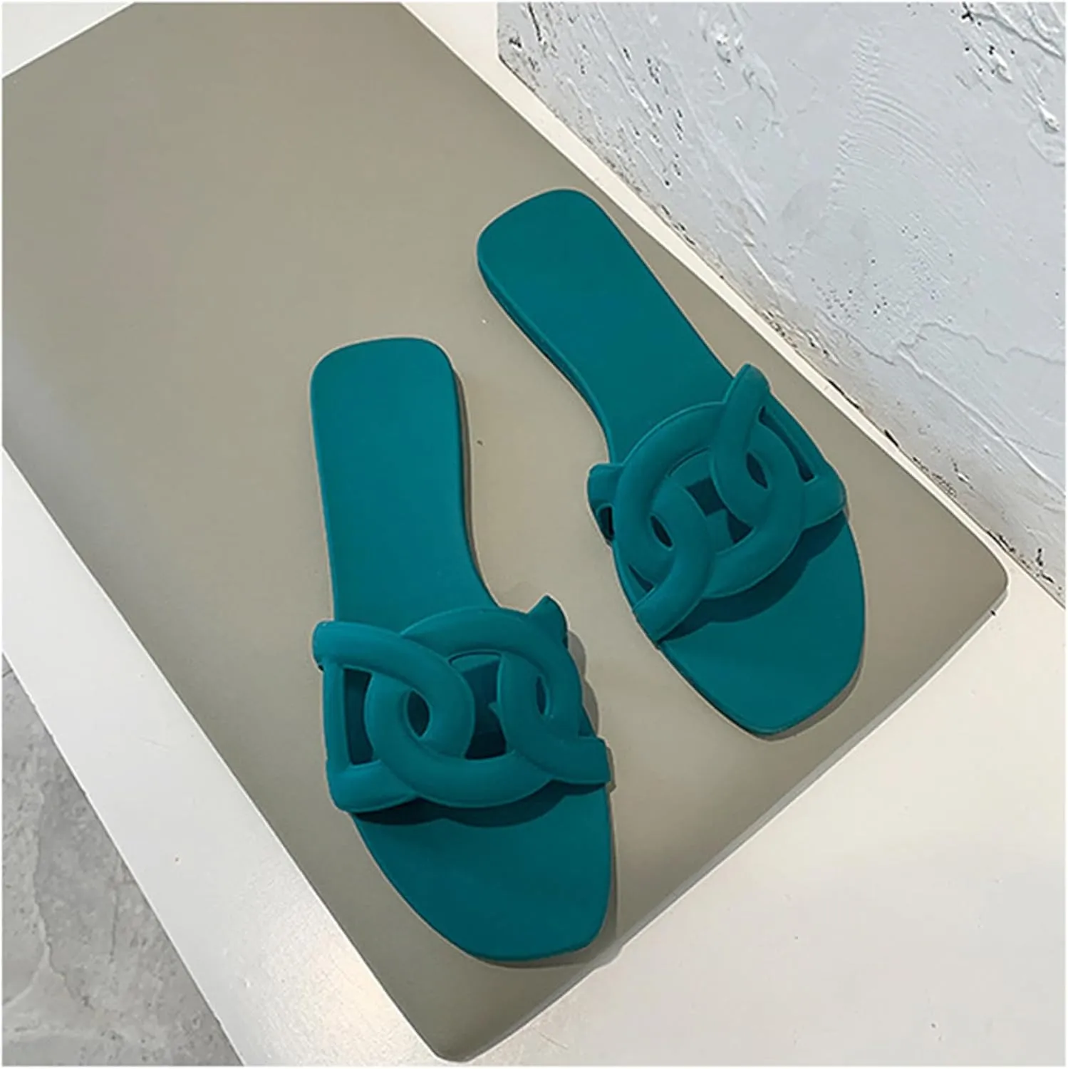 Women's Sandals Summer Slide Sandals Comfy Sandals Fashion Dressy Flat Sandals Slip On Casual Sandals