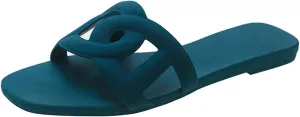 Women's Sandals Summer Slide Sandals Comfy Sandals Fashion Dressy Flat Sandals Slip On Casual Sandals