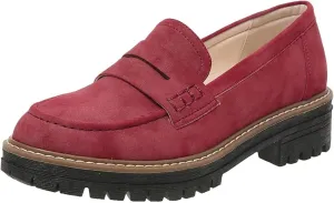 Women's Slip on Penny Loafers Shoes,Comfort Suede Platform Chunky Shoes for Work,Casual Women's Lug Sole Loafers