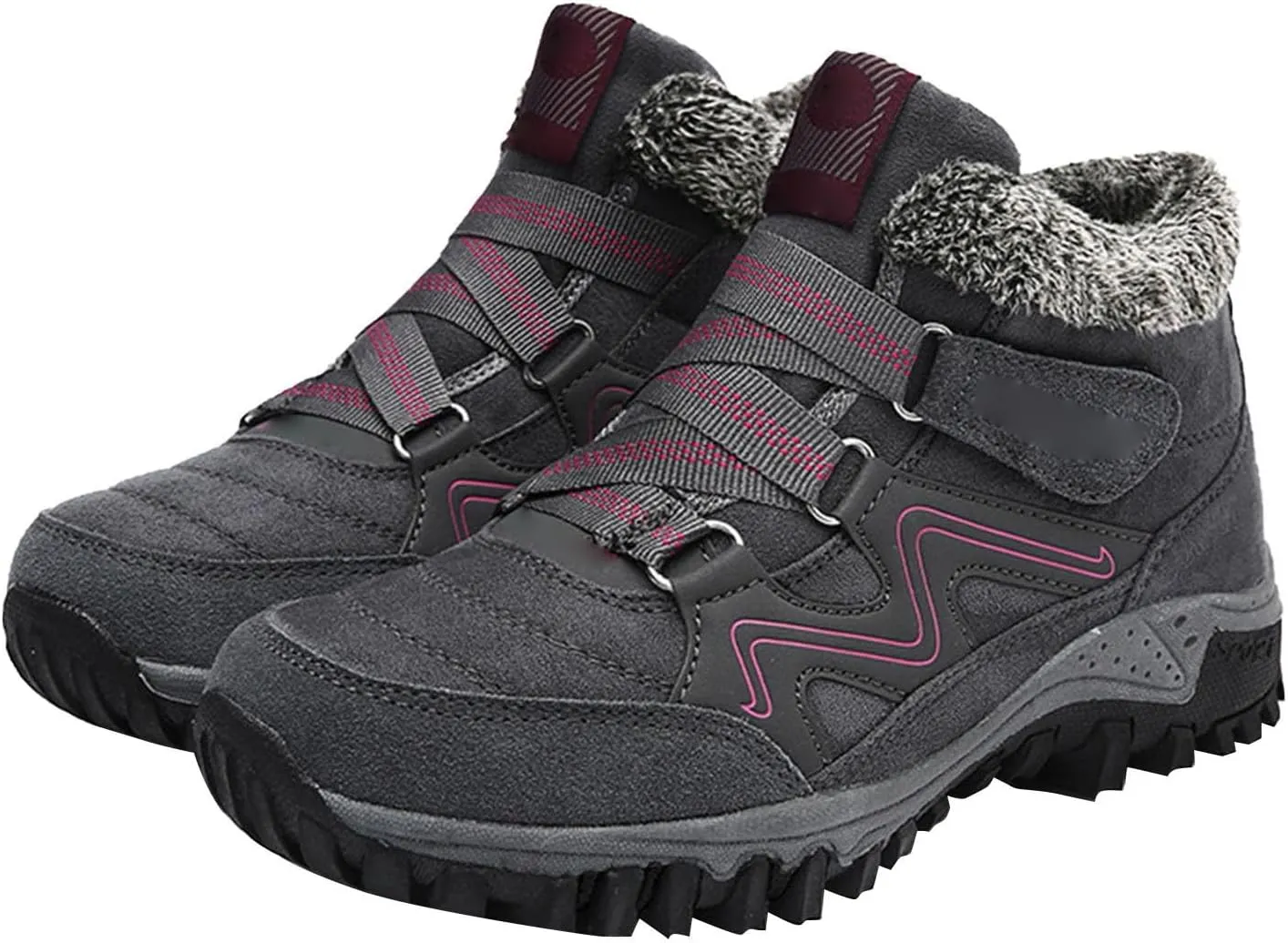 Women's Winter Boots Thermal Work Boots for Women, Unisex Waterproof Snow Shoes Non-Slip, Warm Comfy Booties Fashion Sneakers Walking Shoe