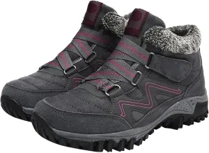 Women's Winter Boots Thermal Work Boots for Women, Unisex Waterproof Snow Shoes Non-Slip, Warm Comfy Booties Fashion Sneakers Walking Shoe