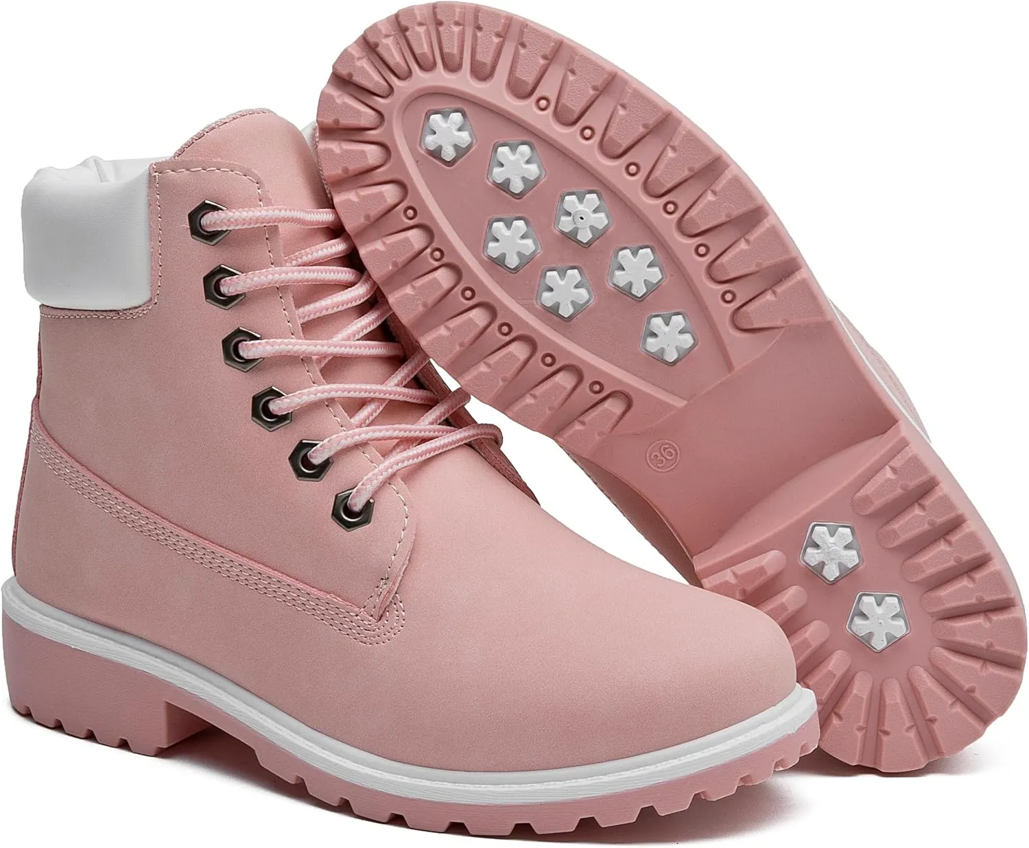 Women's Work Boots Hiking - Waterproof Outdoor Construction Motorcycle Combat