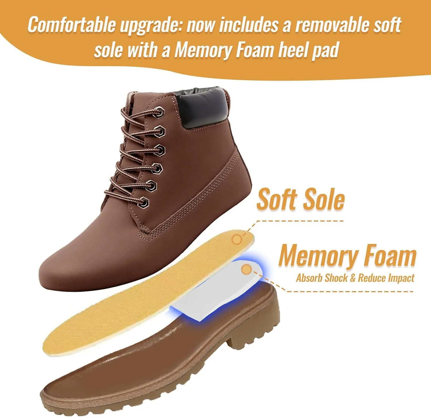 Women's Work Boots Hiking - Waterproof Outdoor Construction Motorcycle Combat