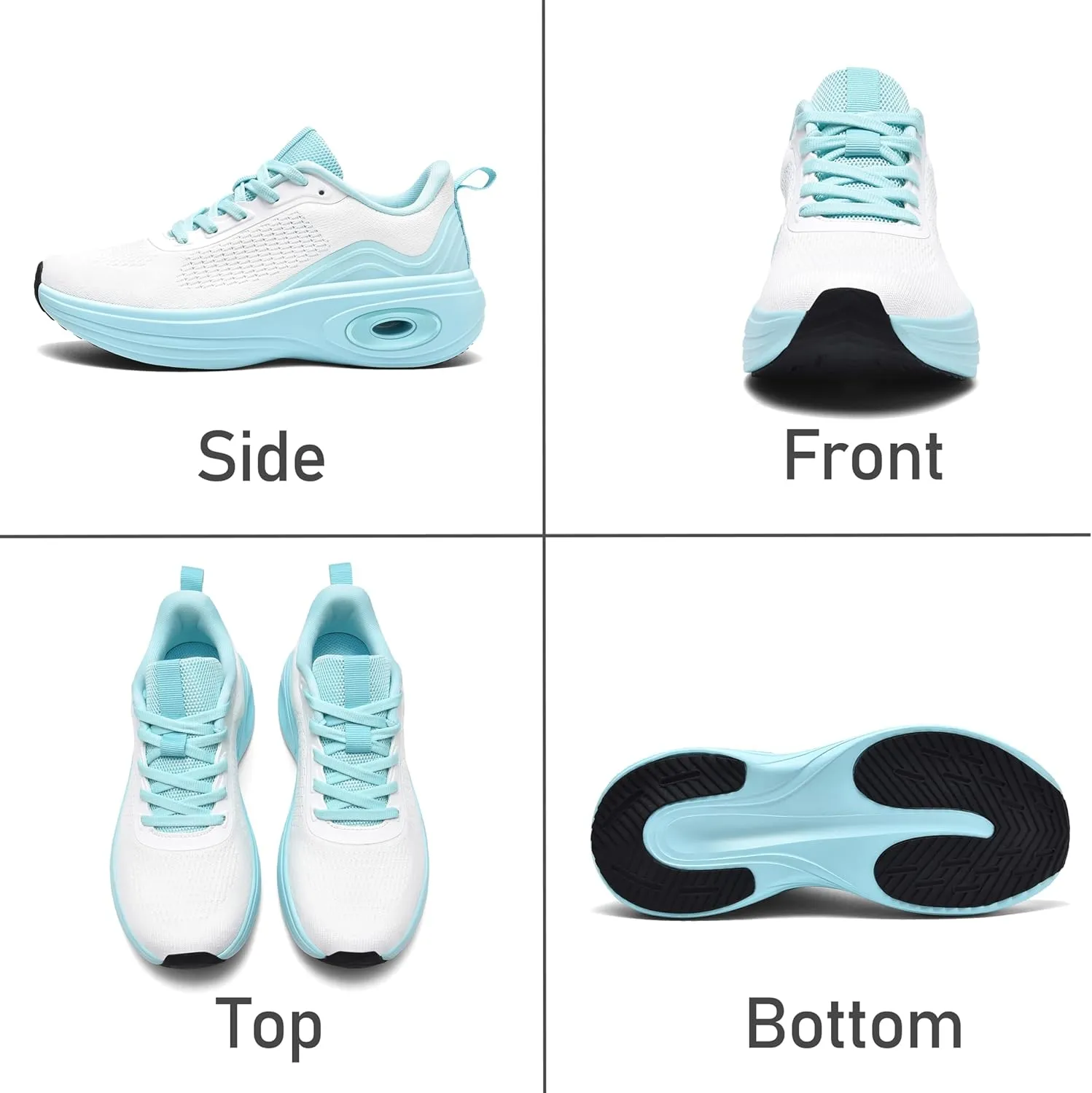 Wondamo Women's Walking Running Shoes Cushioning Lightweight Athletic Shoes Comfortable Supportive Non Slip Tennis Gym Workout Trainning Sneakers