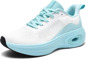 Wondamo Women's Walking Running Shoes Cushioning Lightweight Athletic Shoes Comfortable Supportive Non Slip Tennis Gym Workout Trainning Sneakers