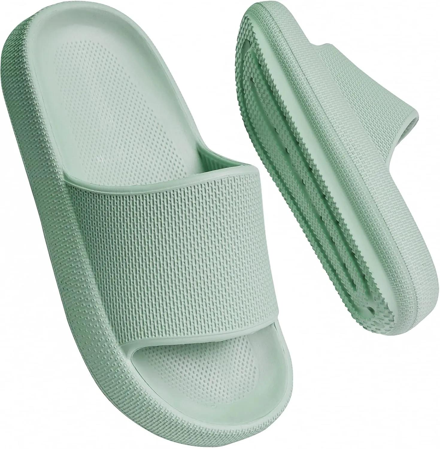 WYSBAOSHU Kids Cloud Slides Girls Boys Slip On Slide Sandals Comfort Non-Slip Thick Sole Slippers Summer Shower Shoes Pool Beach Water Shoes