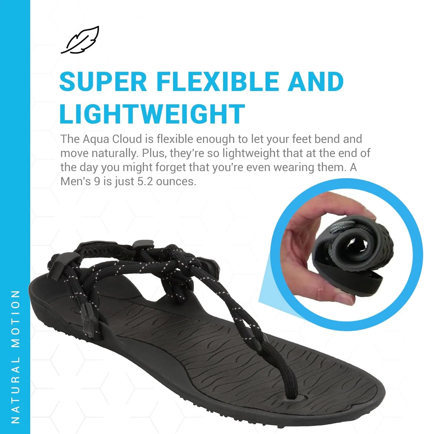 Xero Shoes Men's Aqua Cloud Barefoot Water Sandal