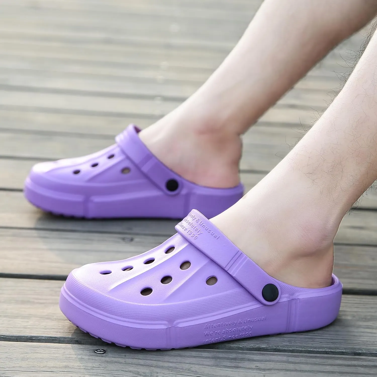 XIANV Men Women Clogs Garden Shoes Mesh Slippers Sandals Lightweight Slip On Mules Outdoor Walking Slippers Unisex Summer Beach Shoes