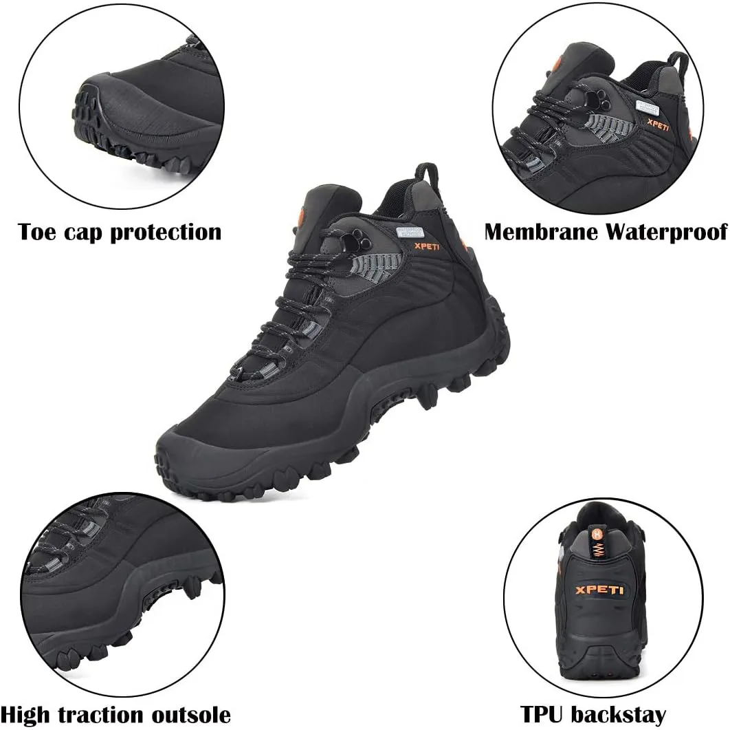 XPETI Men's Thermator Low-Top Waterproof Hiking Outdoor Boots