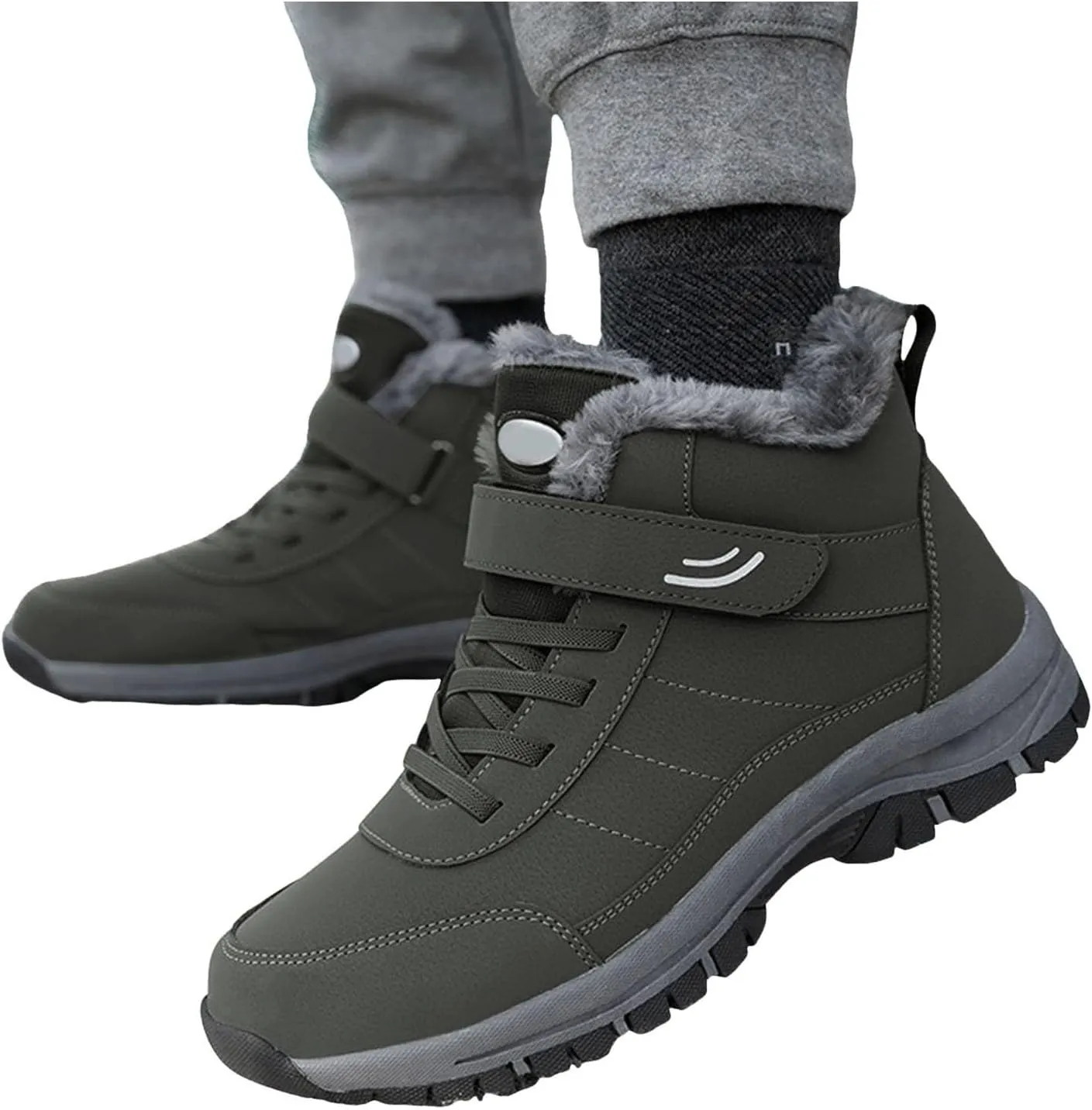 Yanzhenglip 2025 Winter Orthopedic Boots for Women Men,Warming Anti-Slip Sneakers,Cushioning Mountaineering Orthopedic Shoes