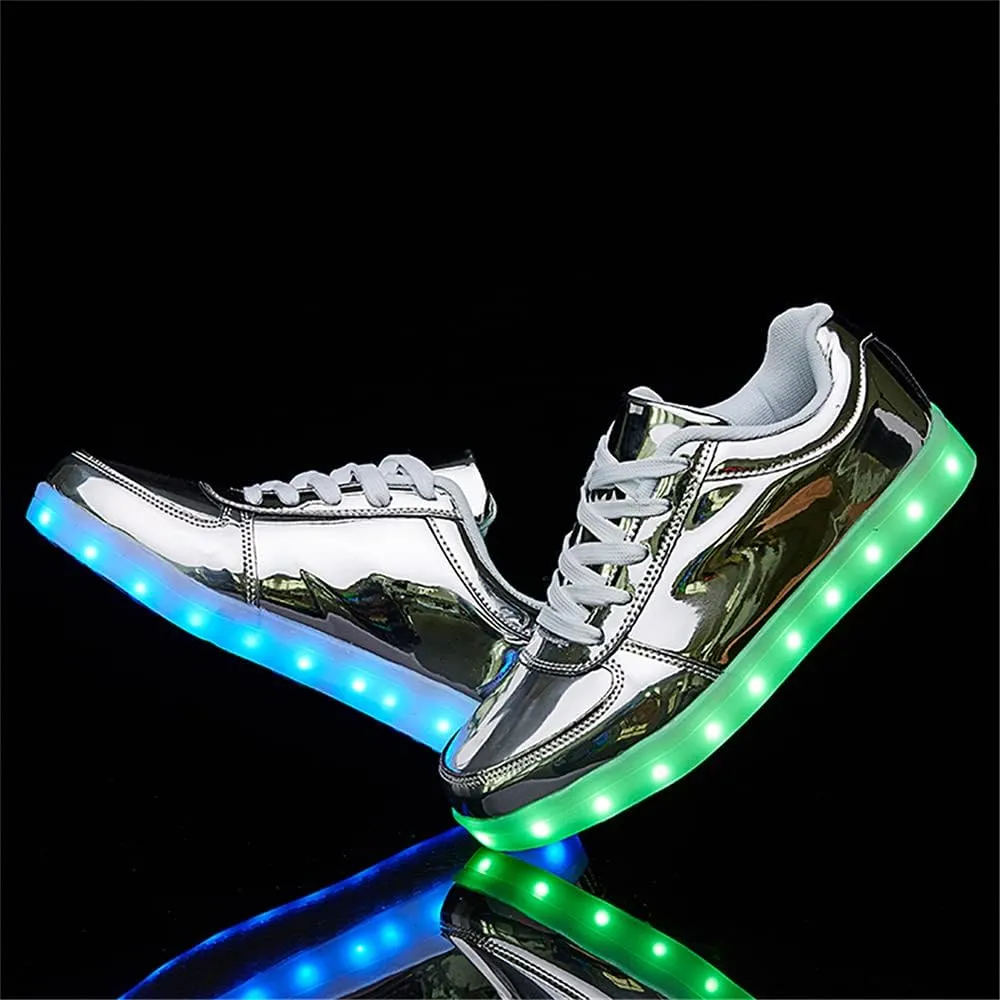 YuanRoad Unisex LED Light Up Shoes with USB Charging Glowing Luminous LED Sneakers