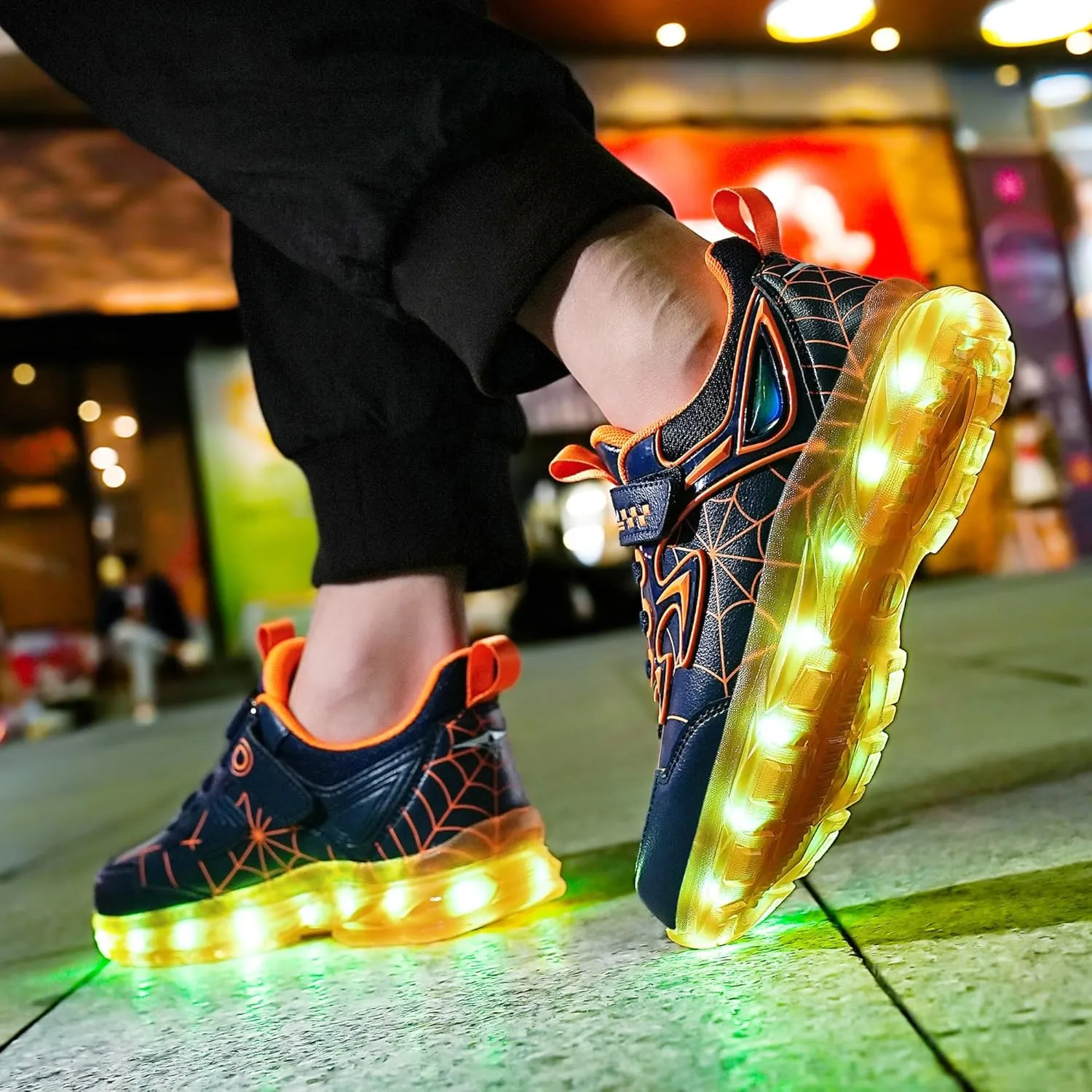 YUNICUS Kids Light Up Shoes for Boys Girls Toddler Sneakers USB Rechargeable Best Gift for Birthday Halloween Christmas